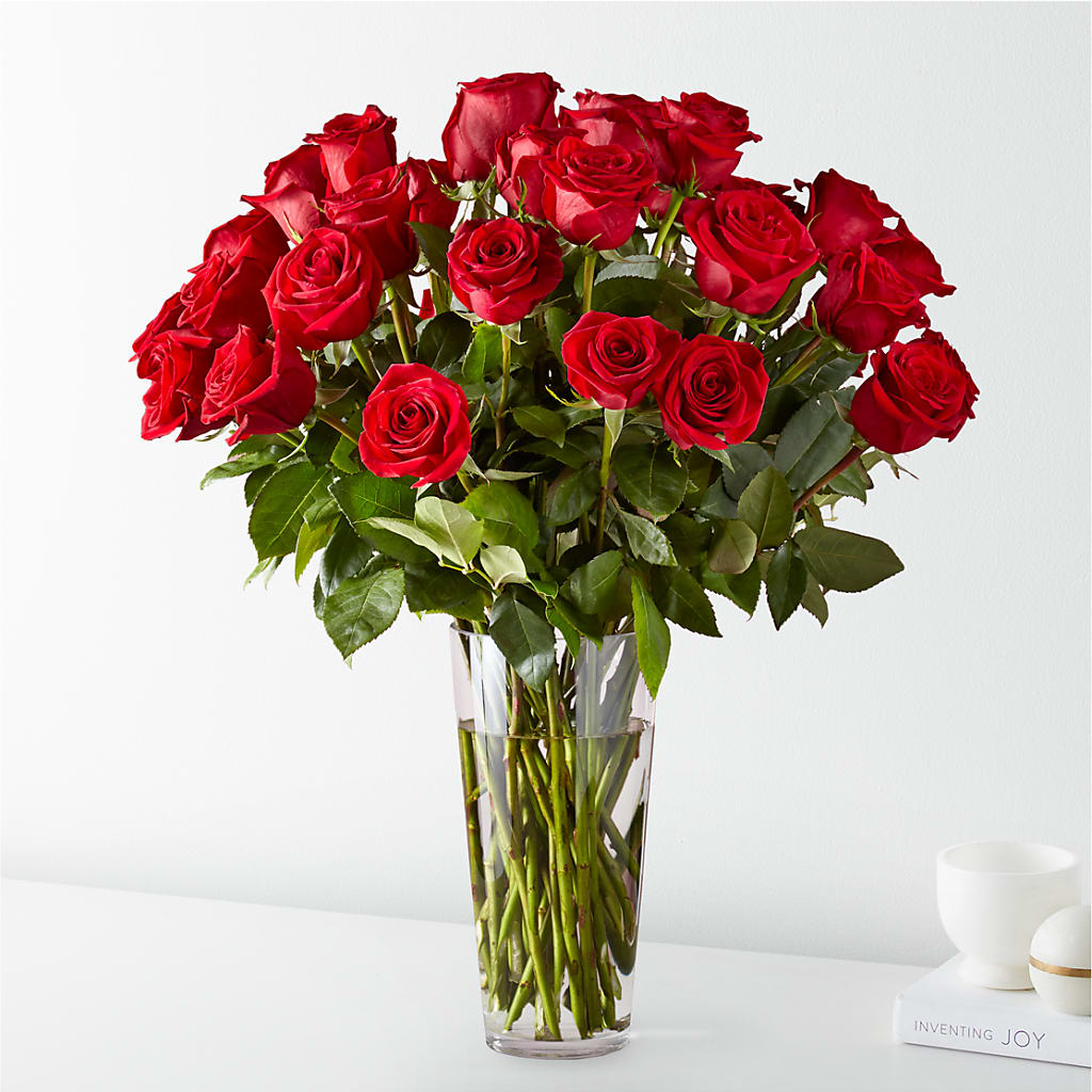 Long Stem Red Rose Bouquet – Flowers By Van Brunt, Long Branch NJ