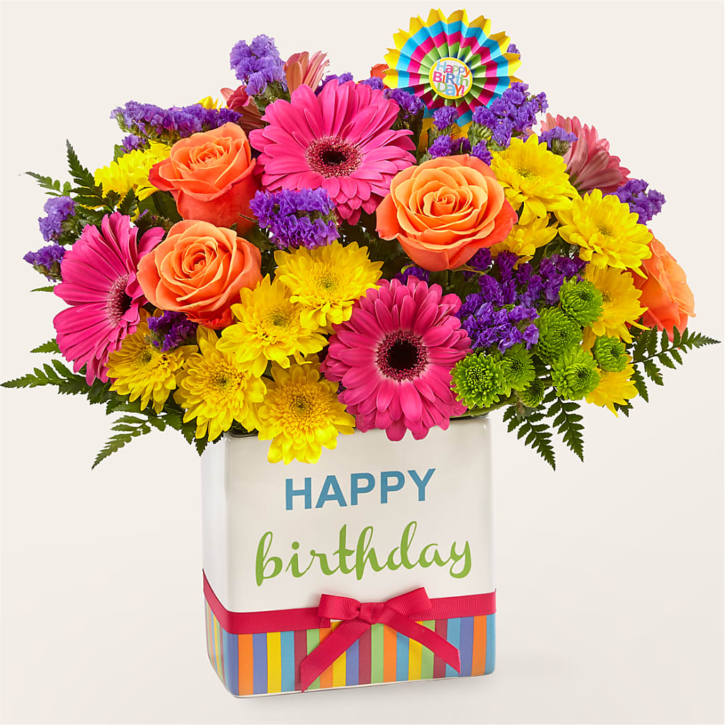 Birthday Brights Bouquet – Flowers By Van Brunt, Long Branch NJ