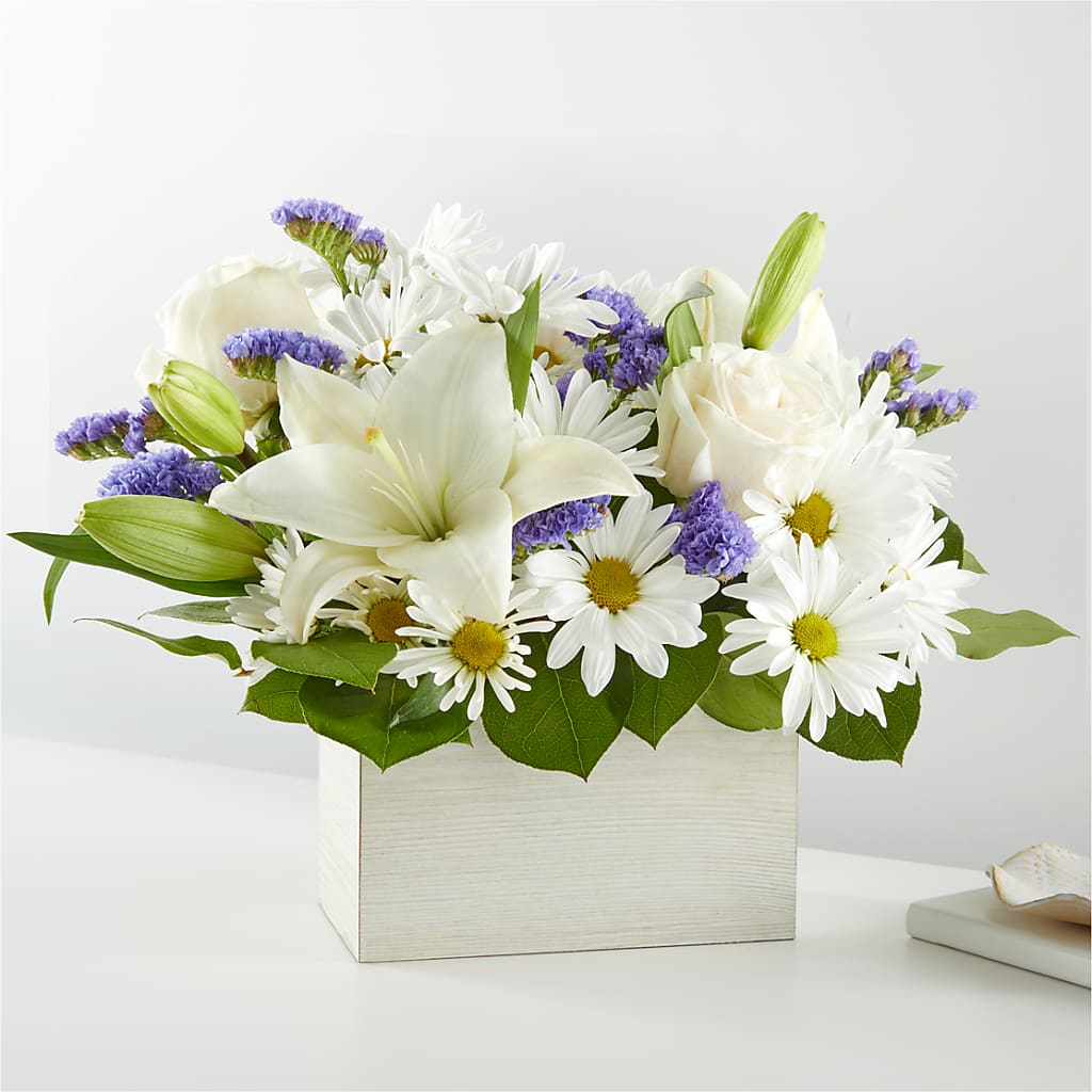 Beyond Blue Box Bouquet – Flowers By Van Brunt, Long Branch NJ