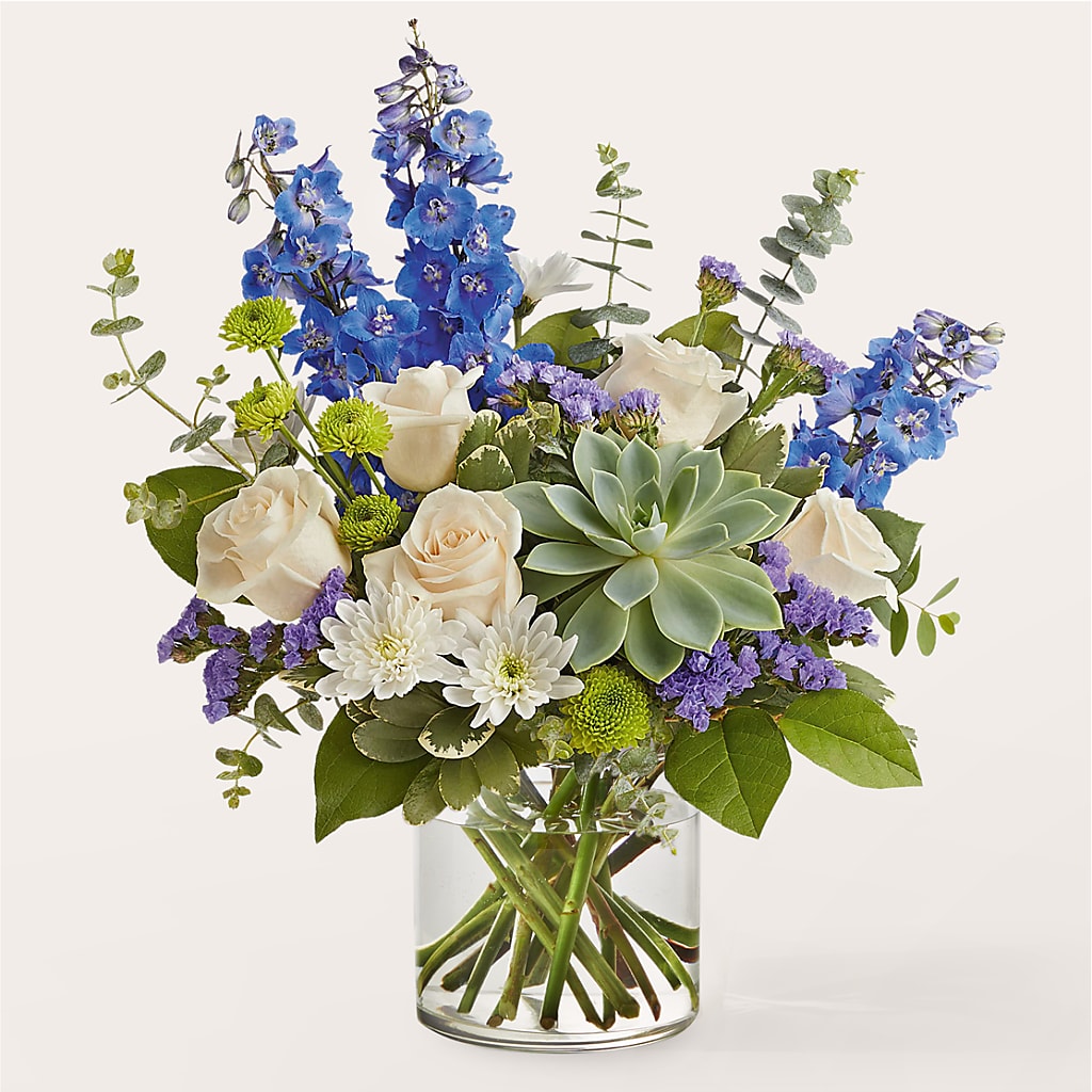 Cerulean Waves Bouquet – Flowers By Van Brunt, Long Branch NJ