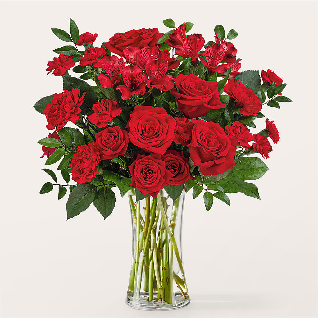 Brilliant Ruby Bouquet – Flowers By Van Brunt, Long Branch NJ