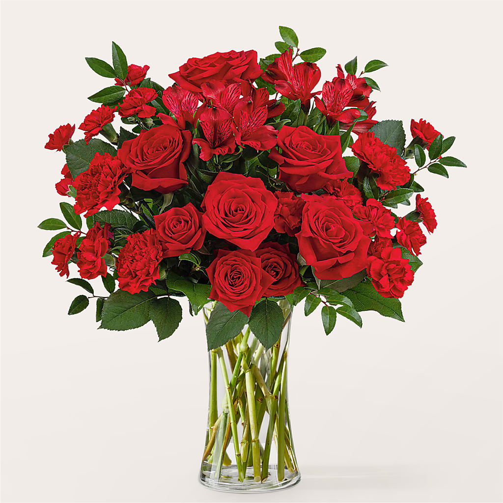 Brilliant Ruby Bouquet – Flowers By Van Brunt, Long Branch NJ