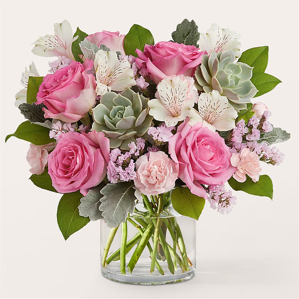 Dusty Rose Bouquet – Flowers By Van Brunt, Long Branch NJ