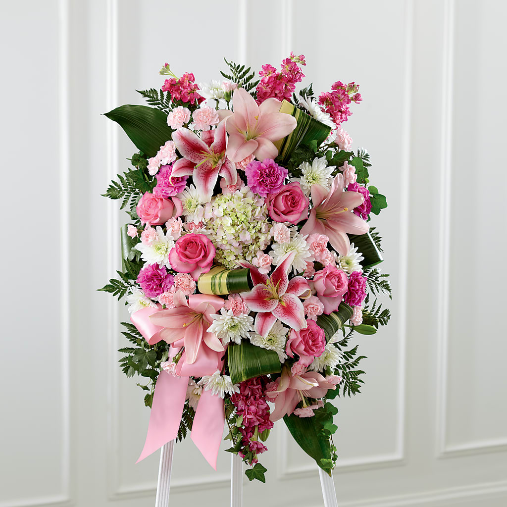 Comforting Standing Spray – Flowers By Van Brunt, Long Branch NJ