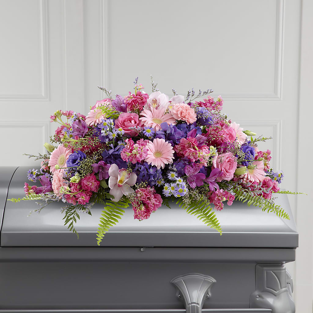 Glorious Garden Casket Spray – Flowers By Van Brunt, Long Branch NJ