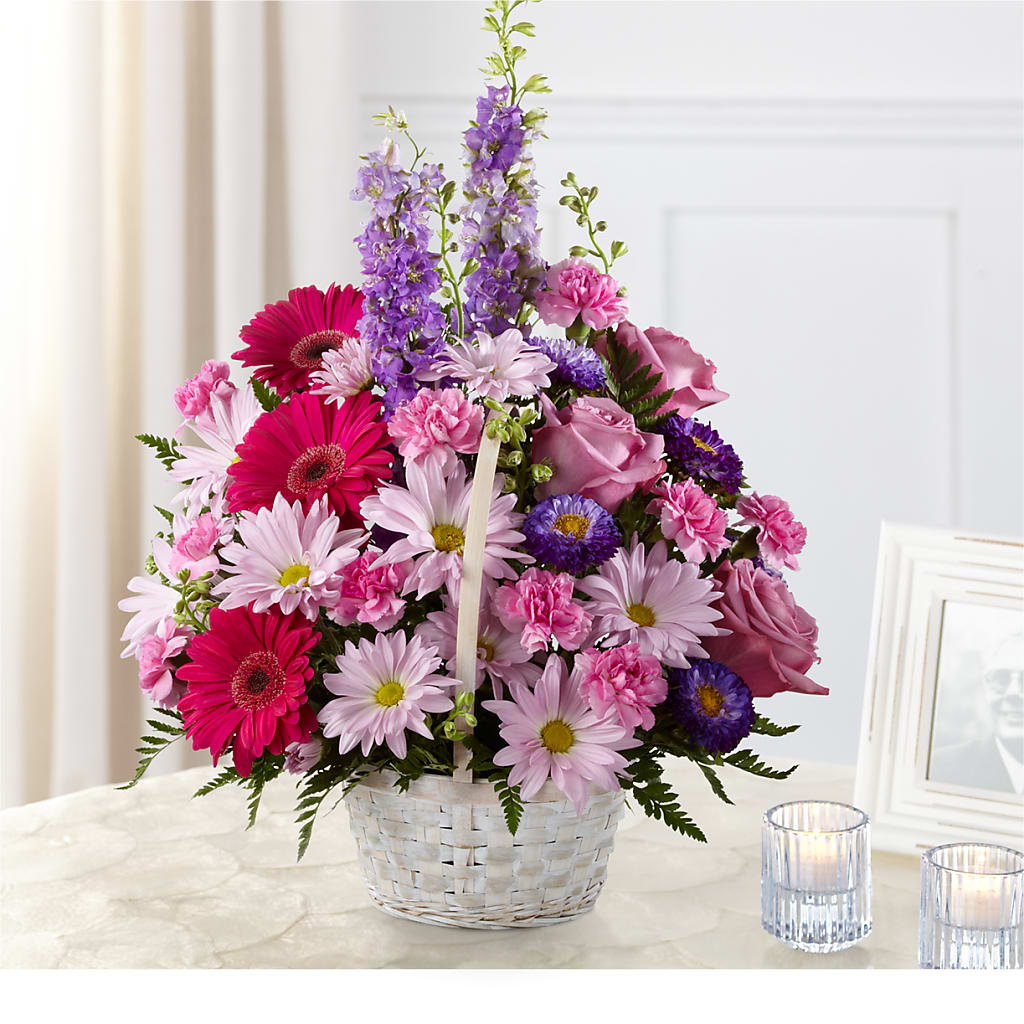 Pastel Peace Basket – Flowers By Van Brunt, Long Branch NJ
