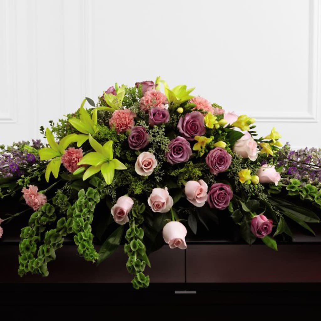 Forever Beloved Casket Spray – Flowers By Van Brunt, Long Branch NJ