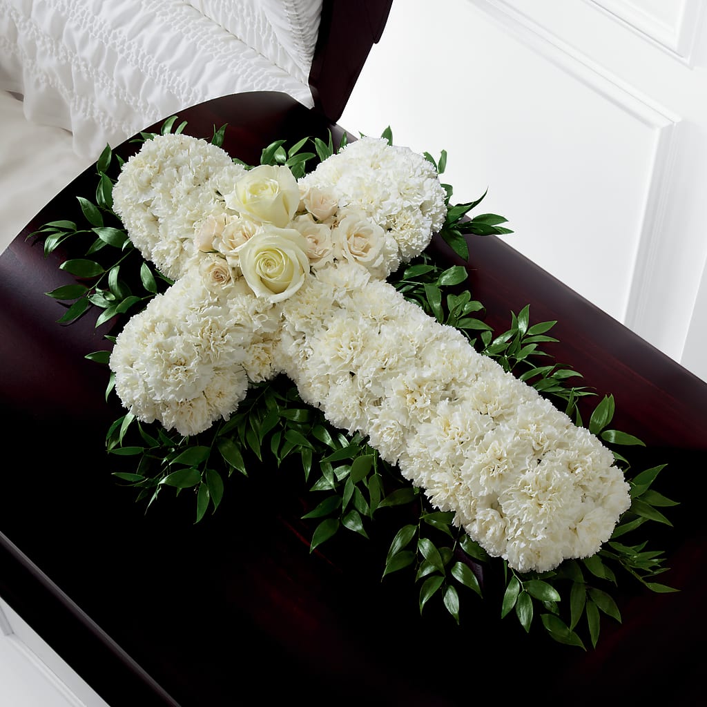 Peaceful Memories Casket Spray (Standard) – Flowers By Van Brunt, Long Branch NJ