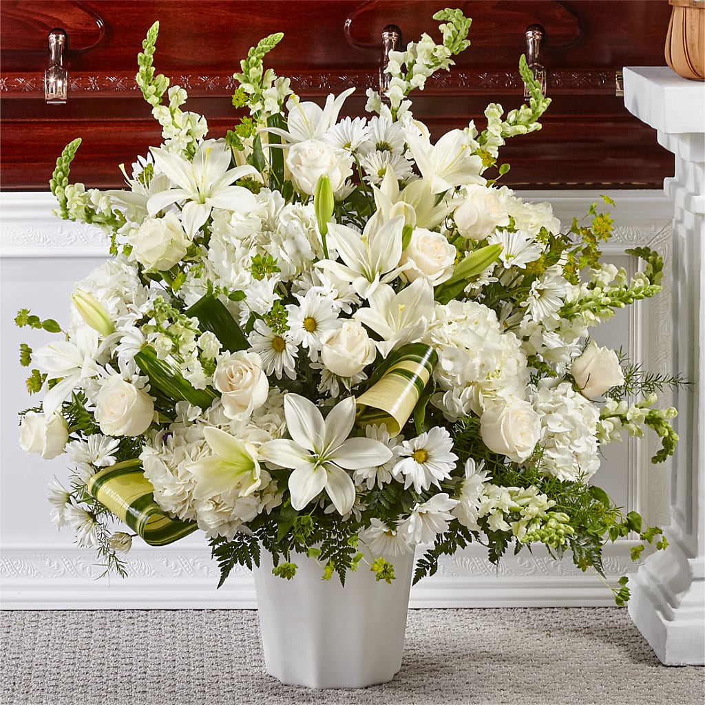Thoughts of Tranquility Floor Basket – Flowers By Van Brunt, Long Branch NJ