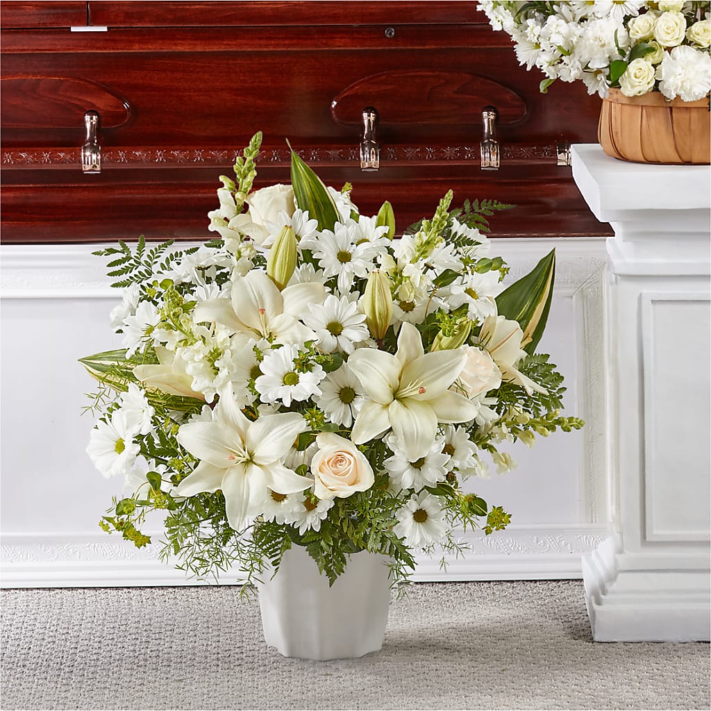 Thoughts of Tranquility Floor Basket – Flowers By Van Brunt, Long Branch NJ
