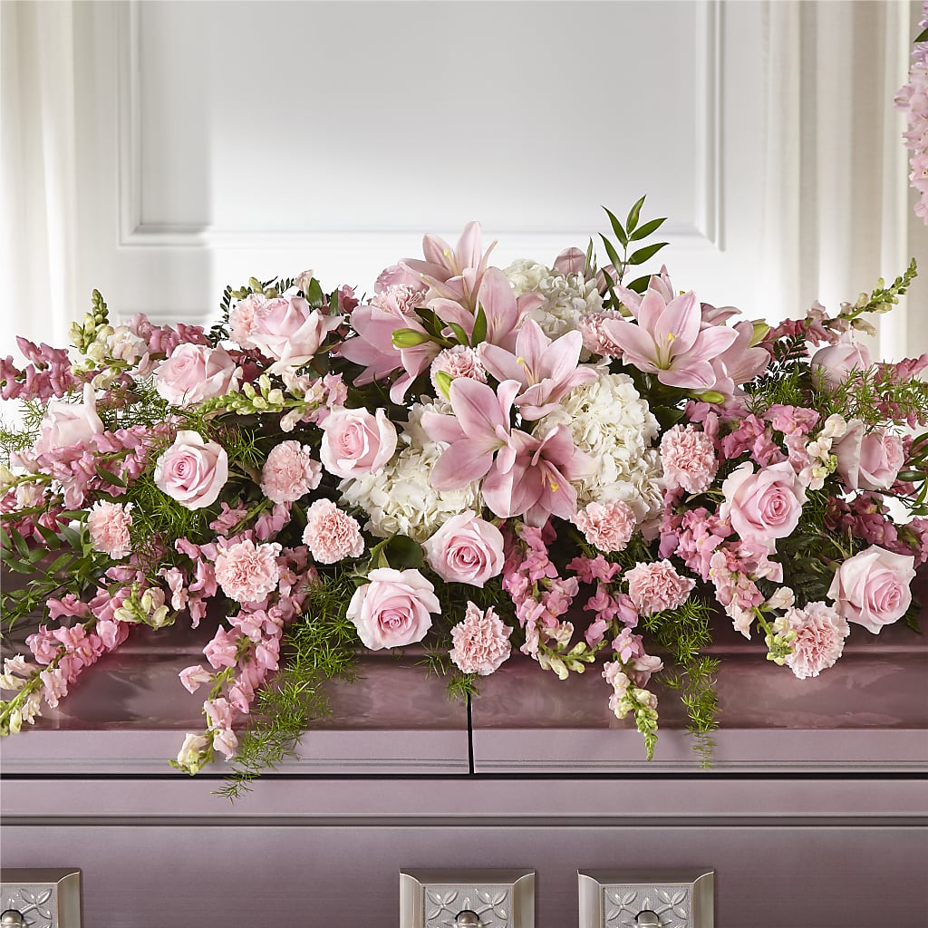 Life & Remembrance Casket Spray – Flowers By Van Brunt, Long Branch NJ