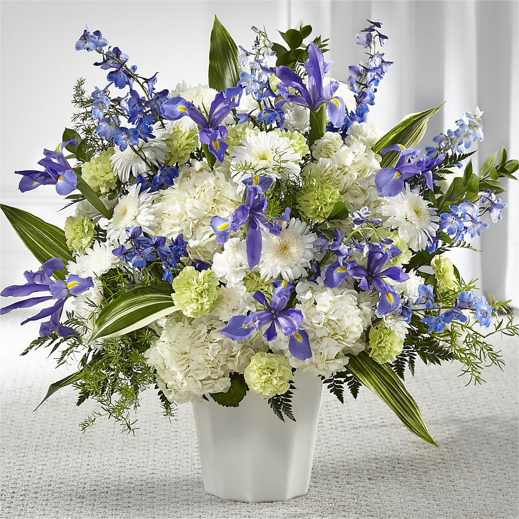 Soft Serenity Floor Basket – Flowers By Van Brunt, Long Branch NJ