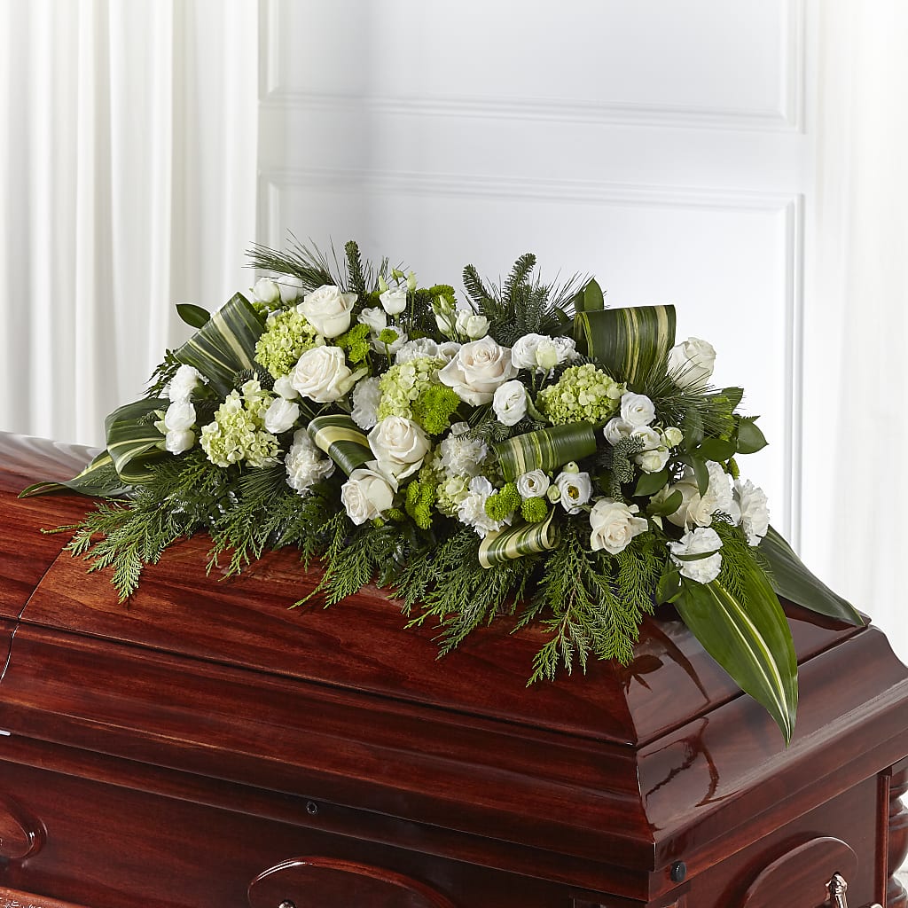 Hopeful Gesture Casket Spray – Flowers By Van Brunt, Long Branch NJ