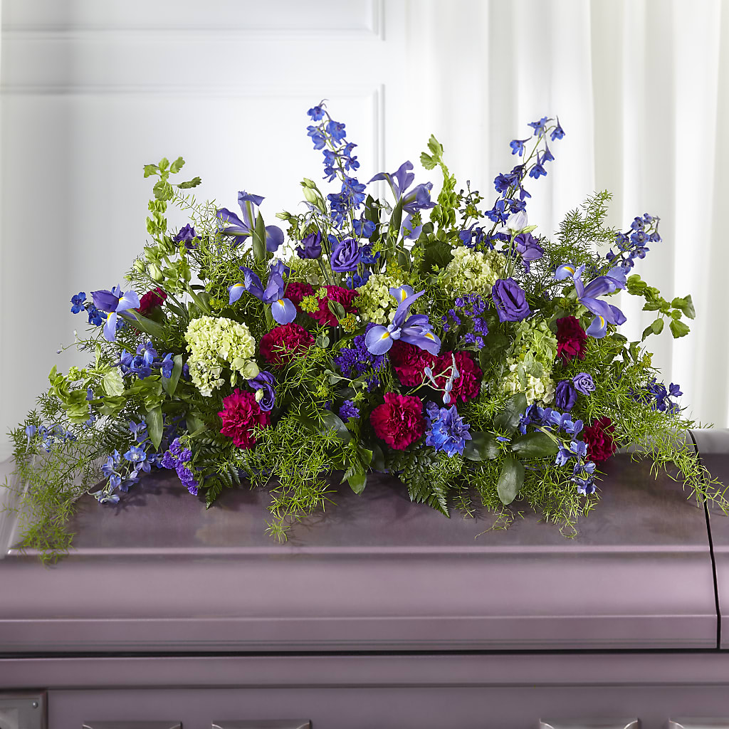 Always Treasured Casket Spray – Flowers By Van Brunt, Long Branch NJ