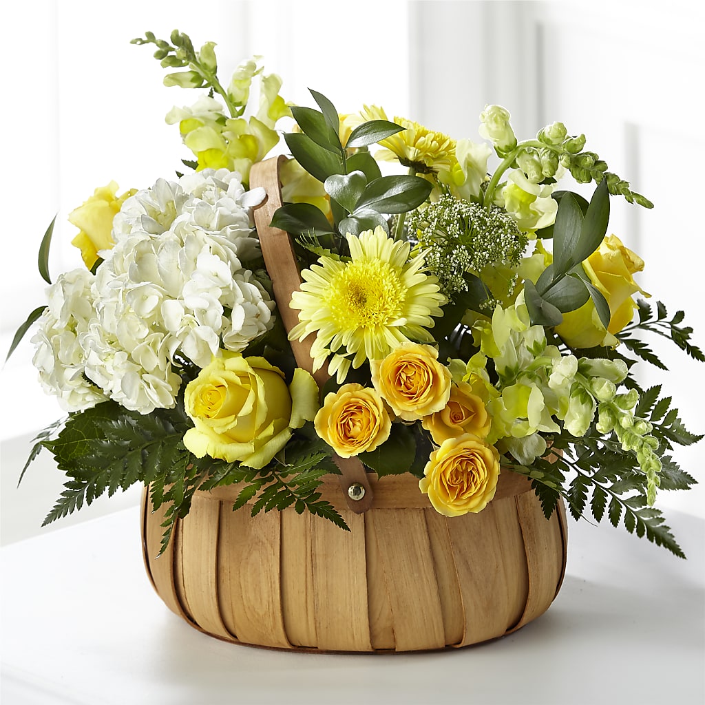 Rustic Remembrance Basket – Flowers By Van Brunt, Long Branch NJ