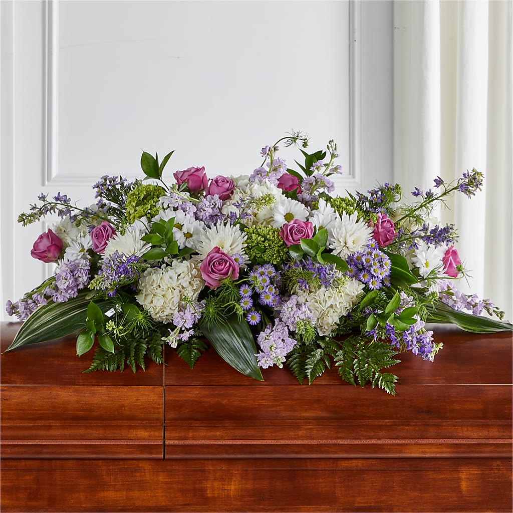 Meadows of Serenity Casket Spray – Flowers By Van Brunt, Long Branch NJ
