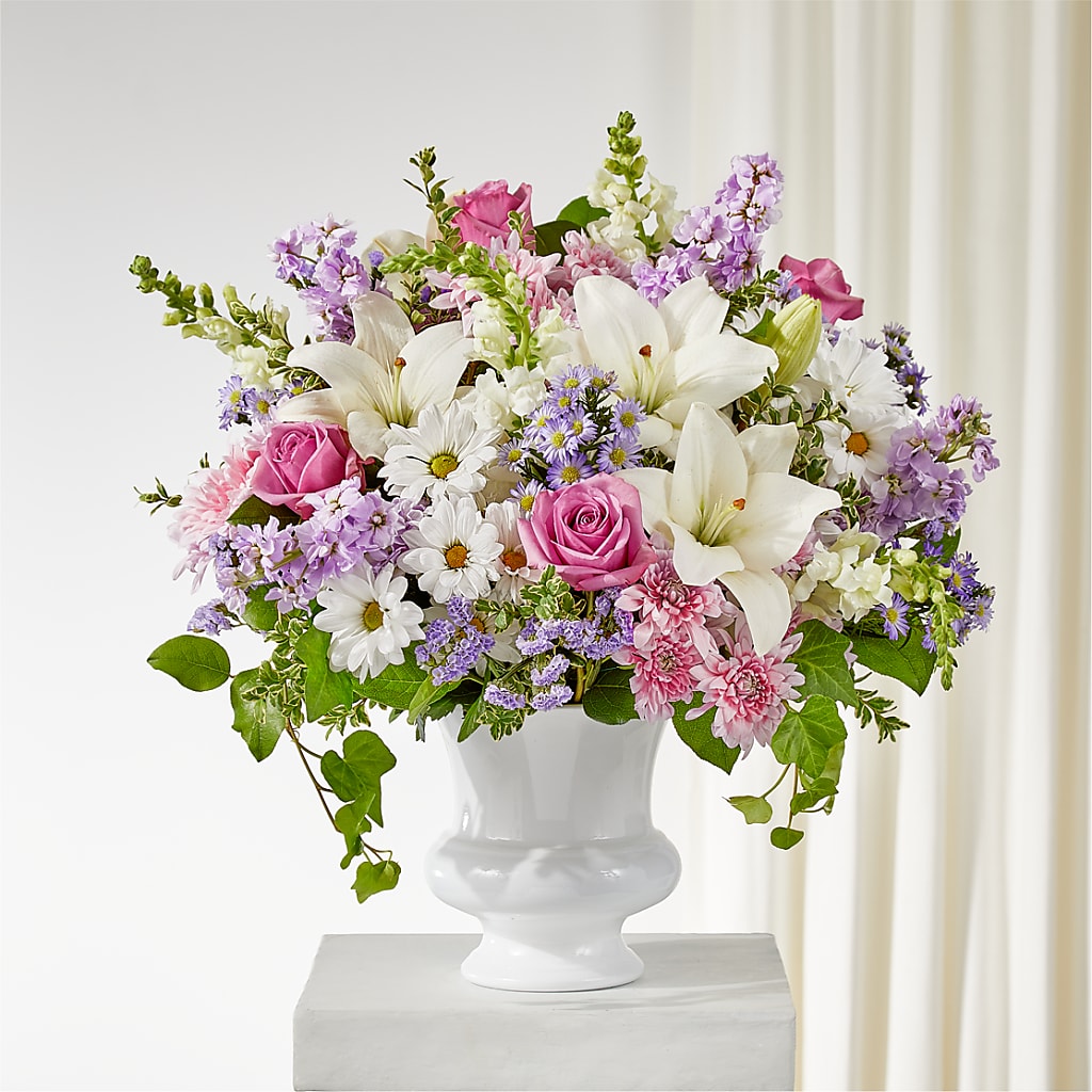 Remarkable Life Urn Arrangement – Flowers By Van Brunt, Long Branch NJ
