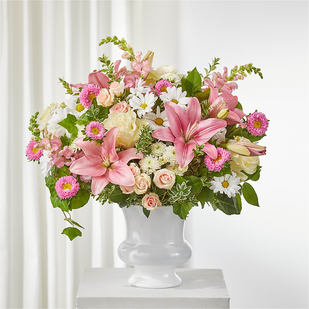 Empathetic Blooms Urn Arrangement – Flowers By Van Brunt, Long Branch NJ