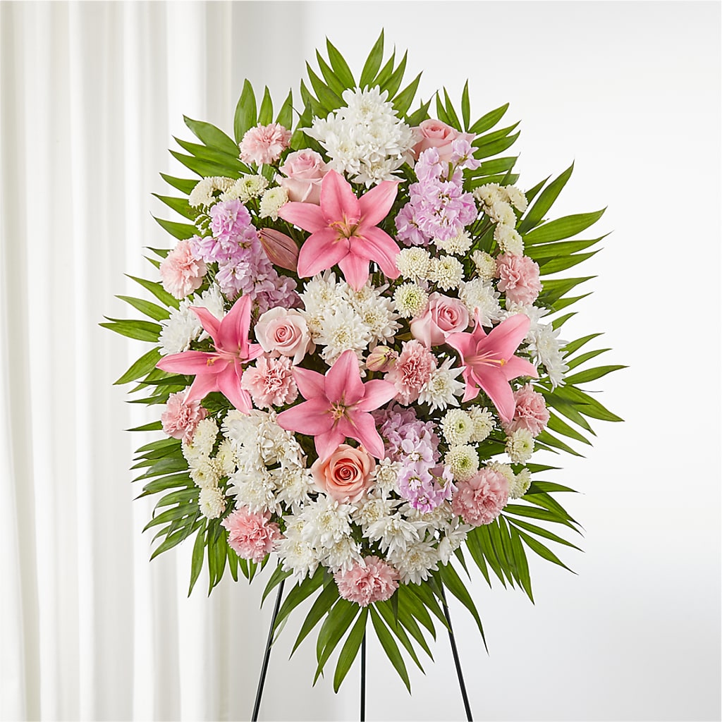 Offering Solace Standing Spray – Flowers By Van Brunt, Long Branch NJ