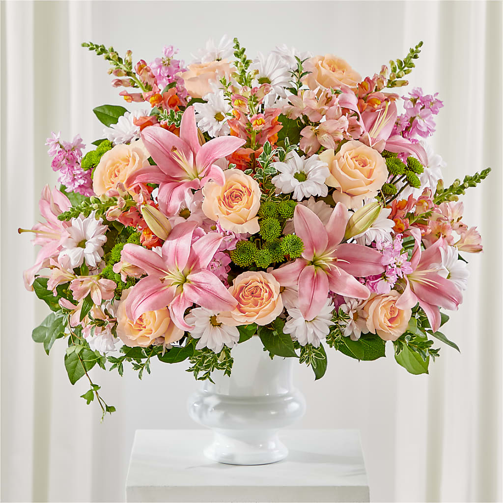 Heartfelt Gesture Urn Arrangement – Flowers By Van Brunt, Long Branch NJ