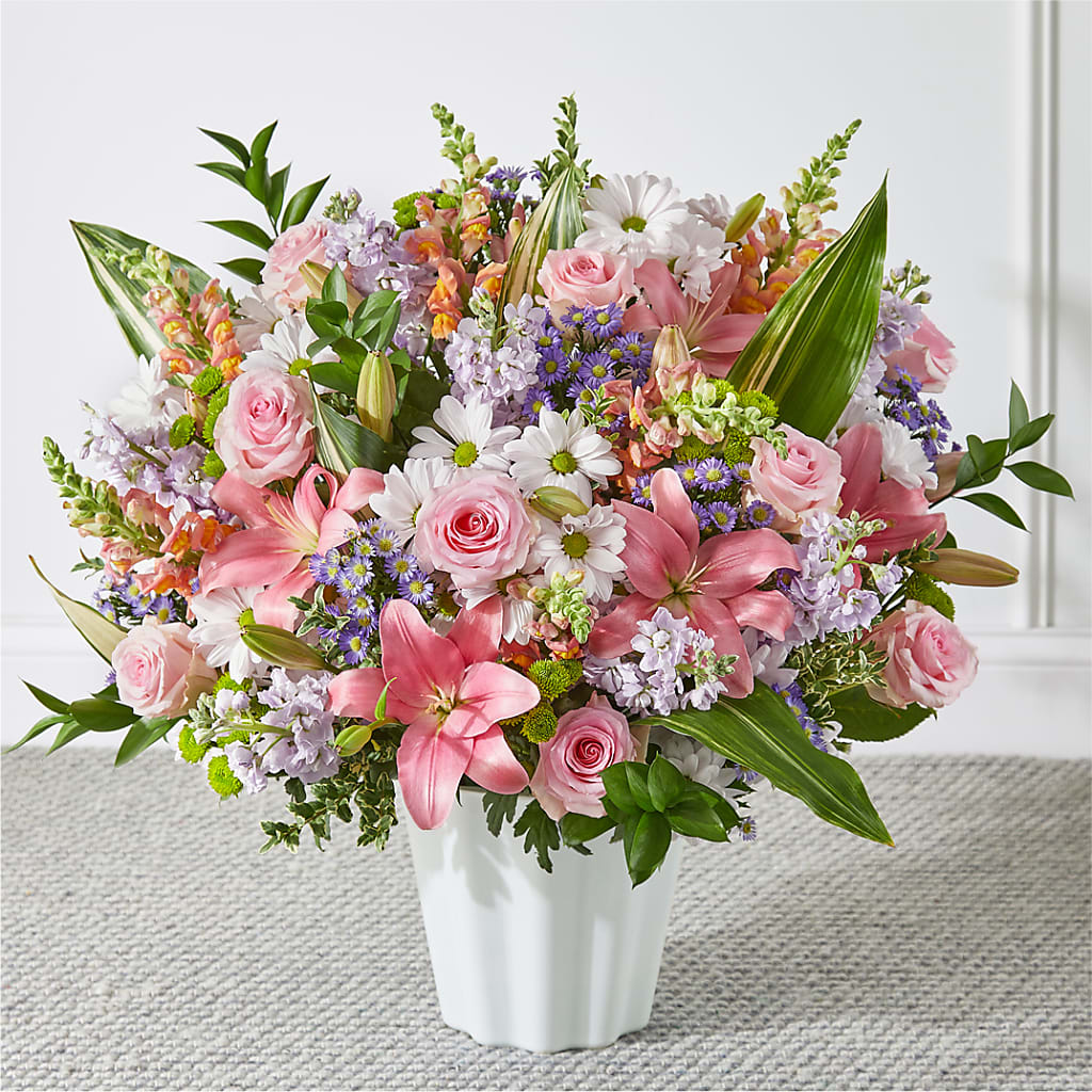 Abundant Compassion Floor Basket – Flowers By Van Brunt, Long Branch NJ