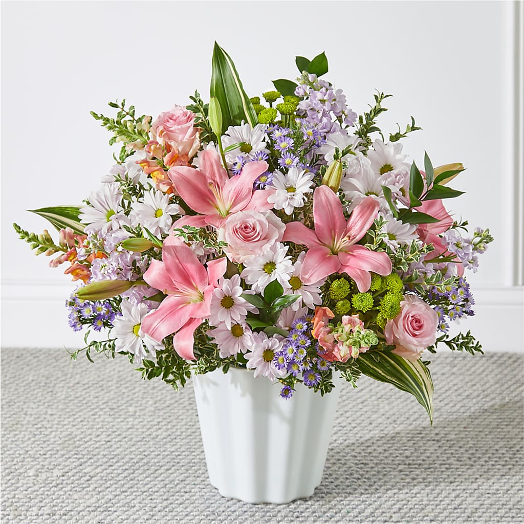 Abundant Compassion Floor Basket – Flowers By Van Brunt, Long Branch NJ