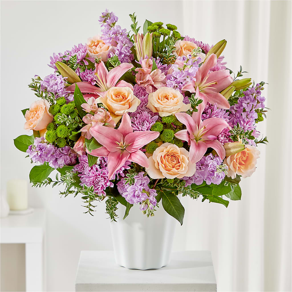 Supportive Embrace Tabletop Basket – Flowers By Van Brunt, Long Branch NJ