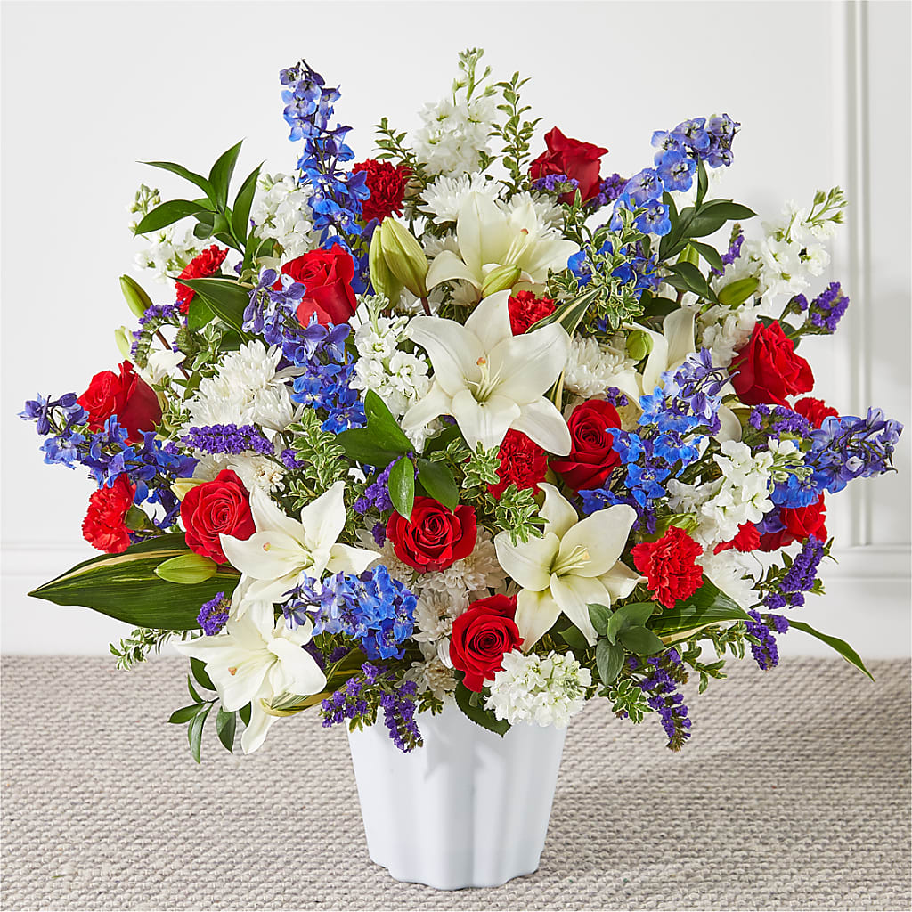 Consoled Floor Basket – Flowers By Van Brunt, Long Branch NJ