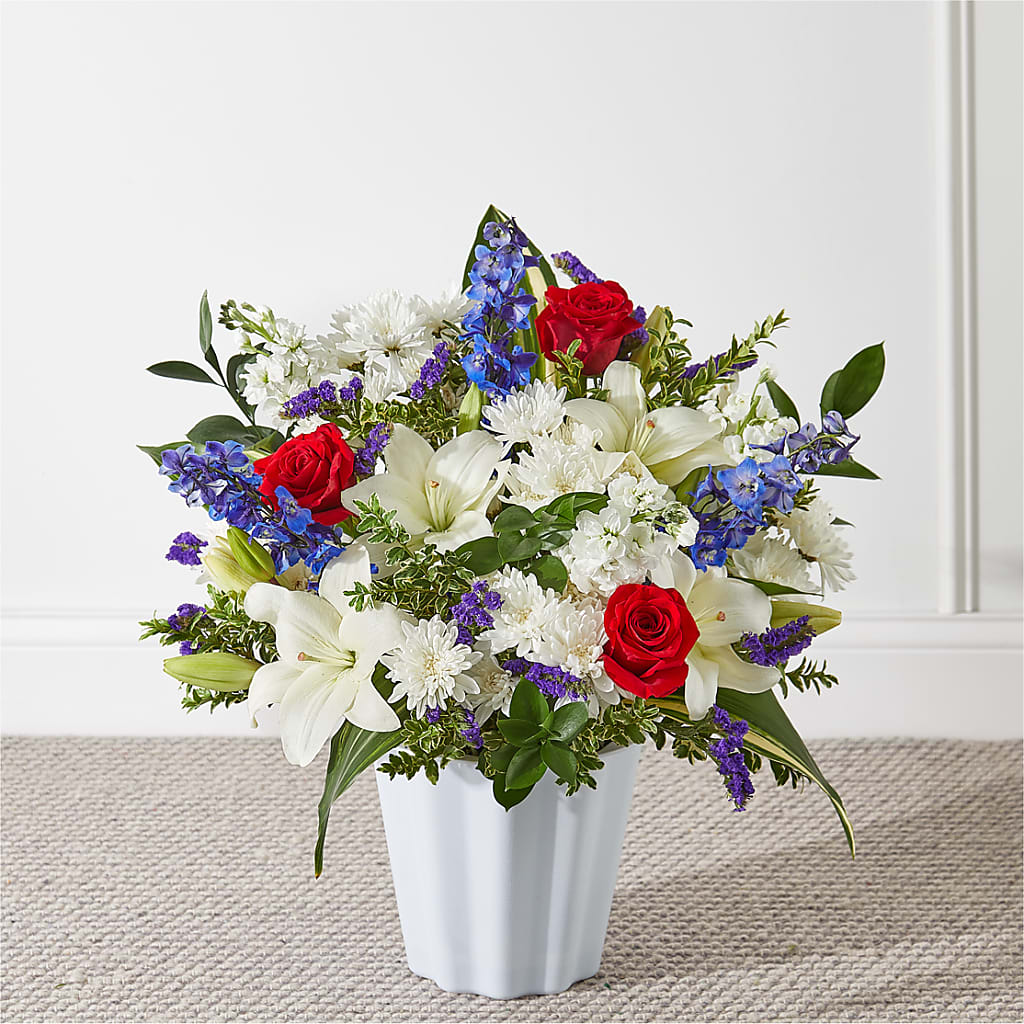 Consoled Floor Basket – Flowers By Van Brunt, Long Branch NJ