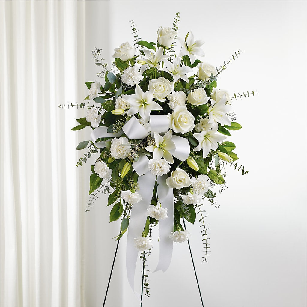 With Care Standing Spray – Flowers By Van Brunt, Long Branch NJ