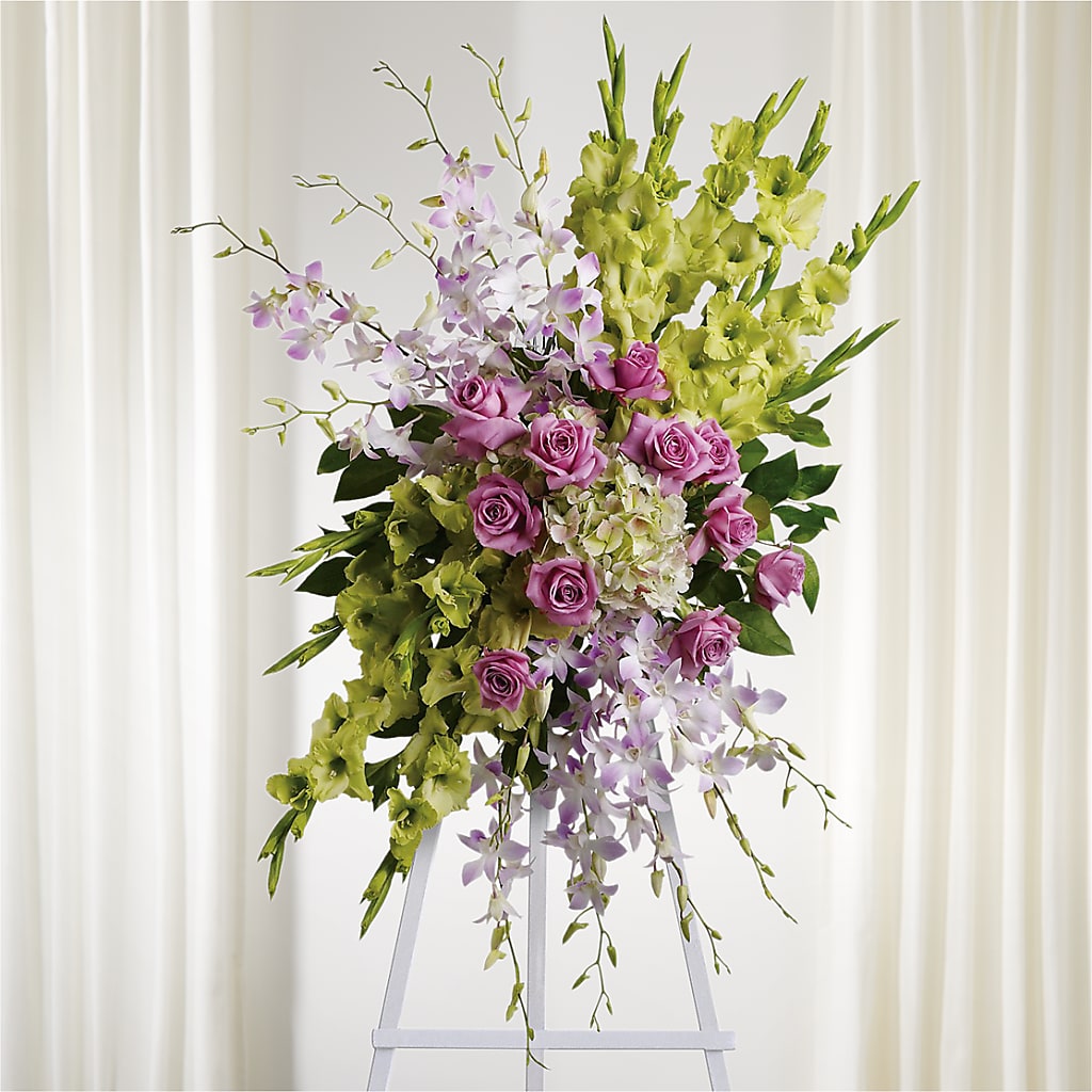 Lasting Legacy Standing Spray – Flowers By Van Brunt, Long Branch NJ