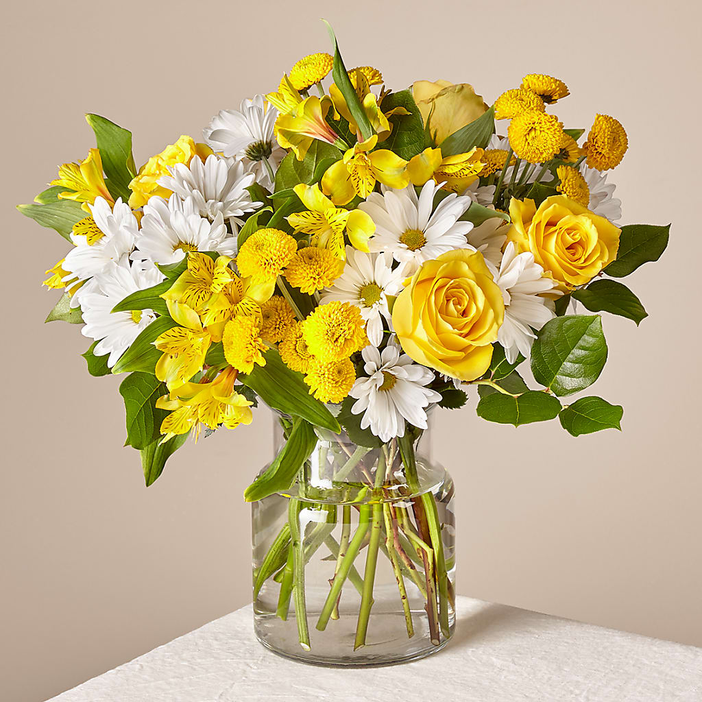 Sunny Sentiments Bouquet – Flowers By Van Brunt, Long Branch NJ