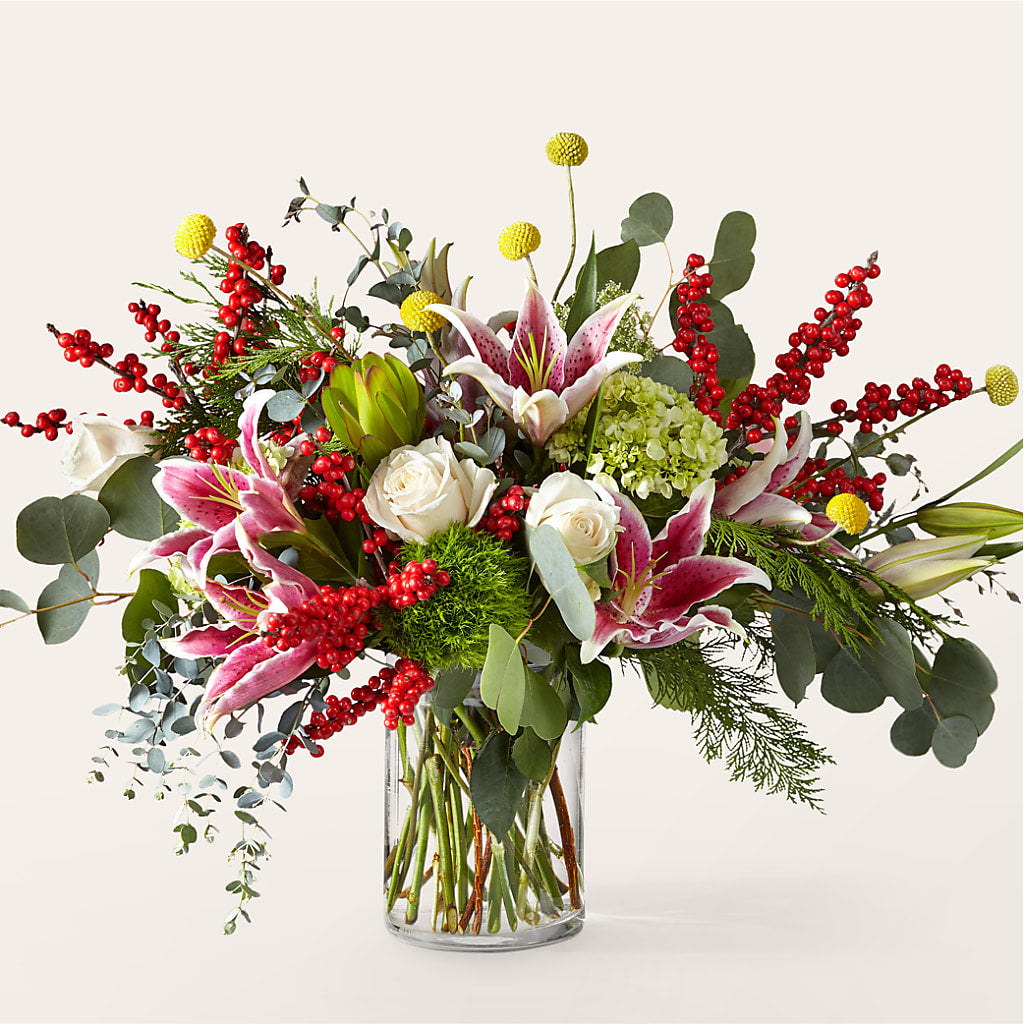 Berry & Bright Bouquet – Flowers By Van Brunt, Long Branch NJ
