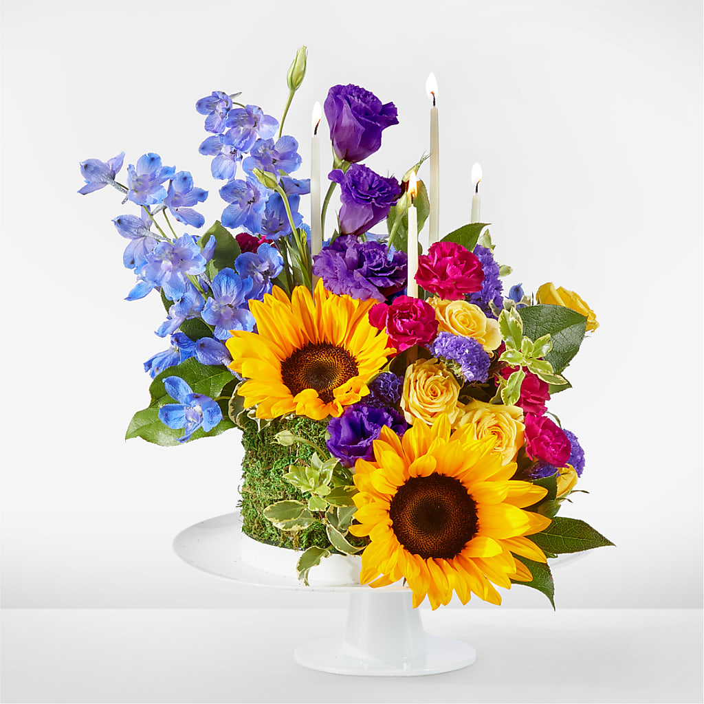 Star of the Day Floral Cake – Flowers By Van Brunt, Long Branch NJ