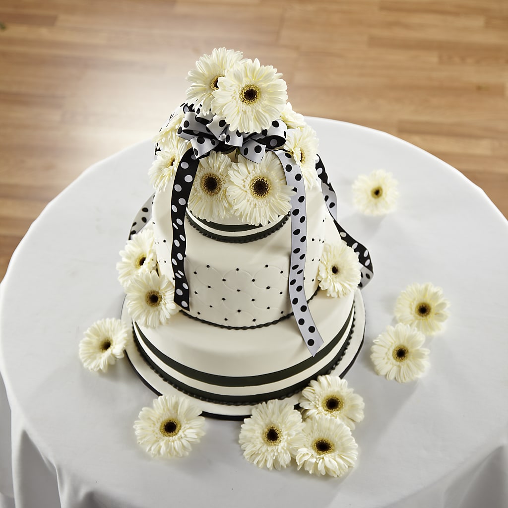 Simple Sophistication Cake Décor – Flowers By Van Brunt, Long Branch NJ