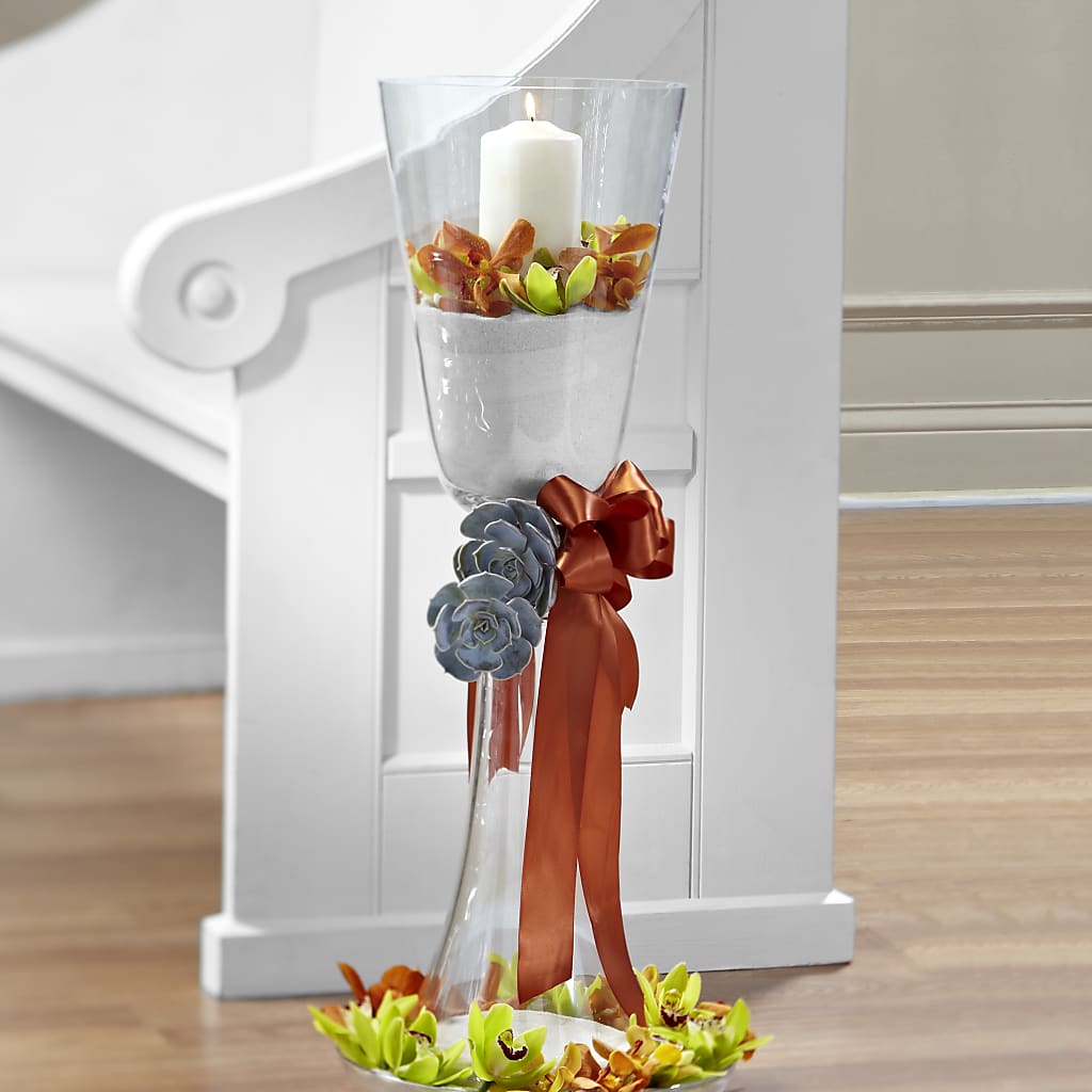 Matrimony Pew Decor – Flowers By Van Brunt, Long Branch NJ