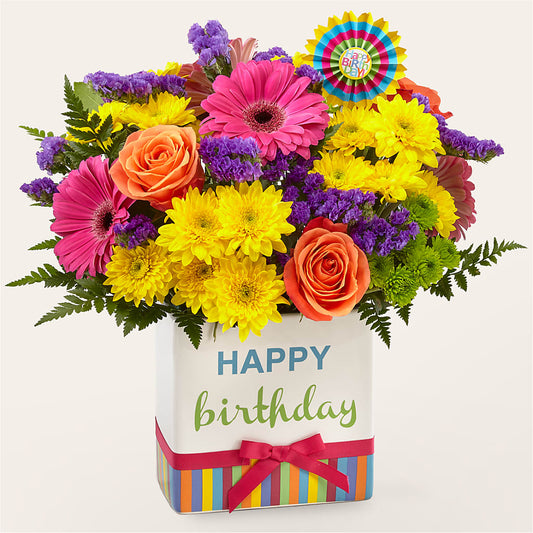 Birthday Brights Bouquet –  Flowers By Van Brunt, Long Branch NJ