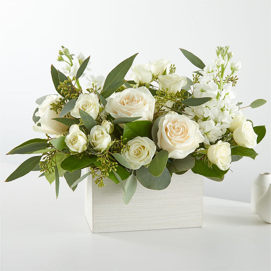 Fresh Linen Box Bouquet –  Flowers By Van Brunt, Long Branch NJ
