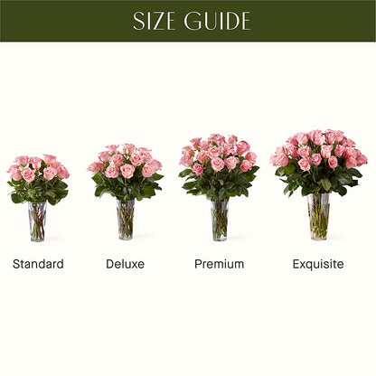 Long Stem Pink Rose Bouquet –  Flowers By Van Brunt, Long Branch NJ