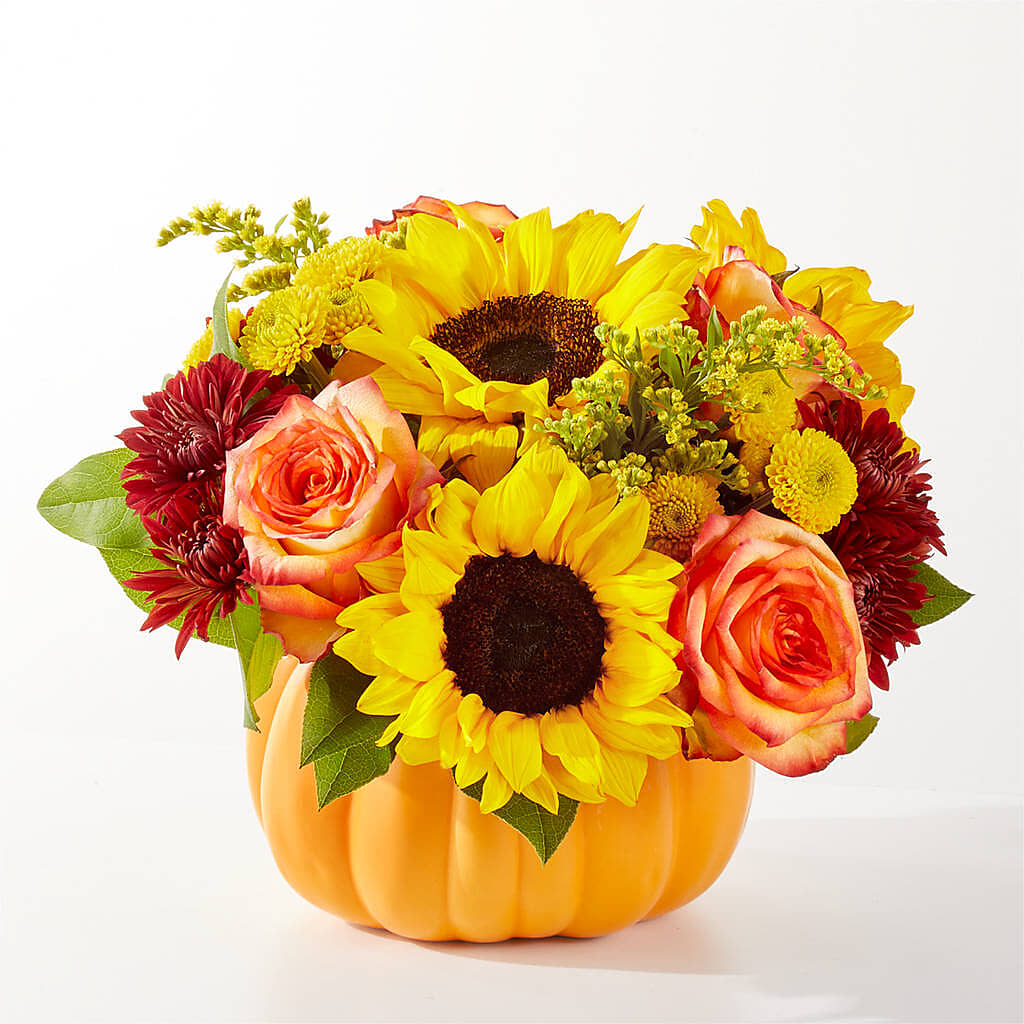 Golden Gourd Pumpkin Bouquet –  Flowers By Van Brunt, Long Branch NJ