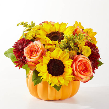 Golden Gourd Pumpkin Bouquet –  Flowers By Van Brunt, Long Branch NJ