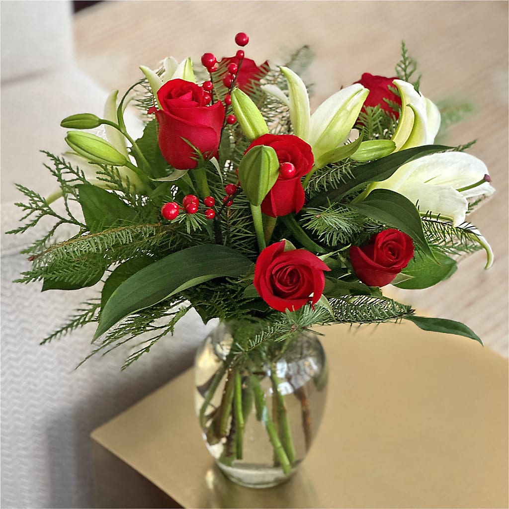 Sparkling Snowflakes Bouquet –  Flowers By Van Brunt, Long Branch NJ