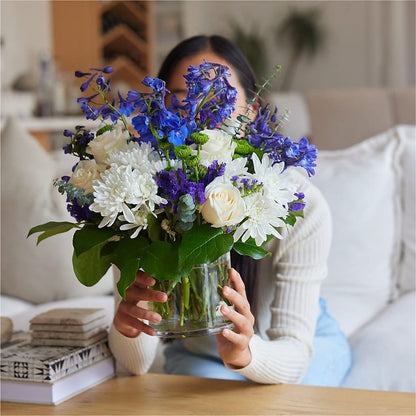 Cerulean Waves Bouquet –  Flowers By Van Brunt, Long Branch NJ
