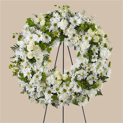 Faithful Wishes Wreath –  Flowers By Van Brunt, Long Branch NJ
