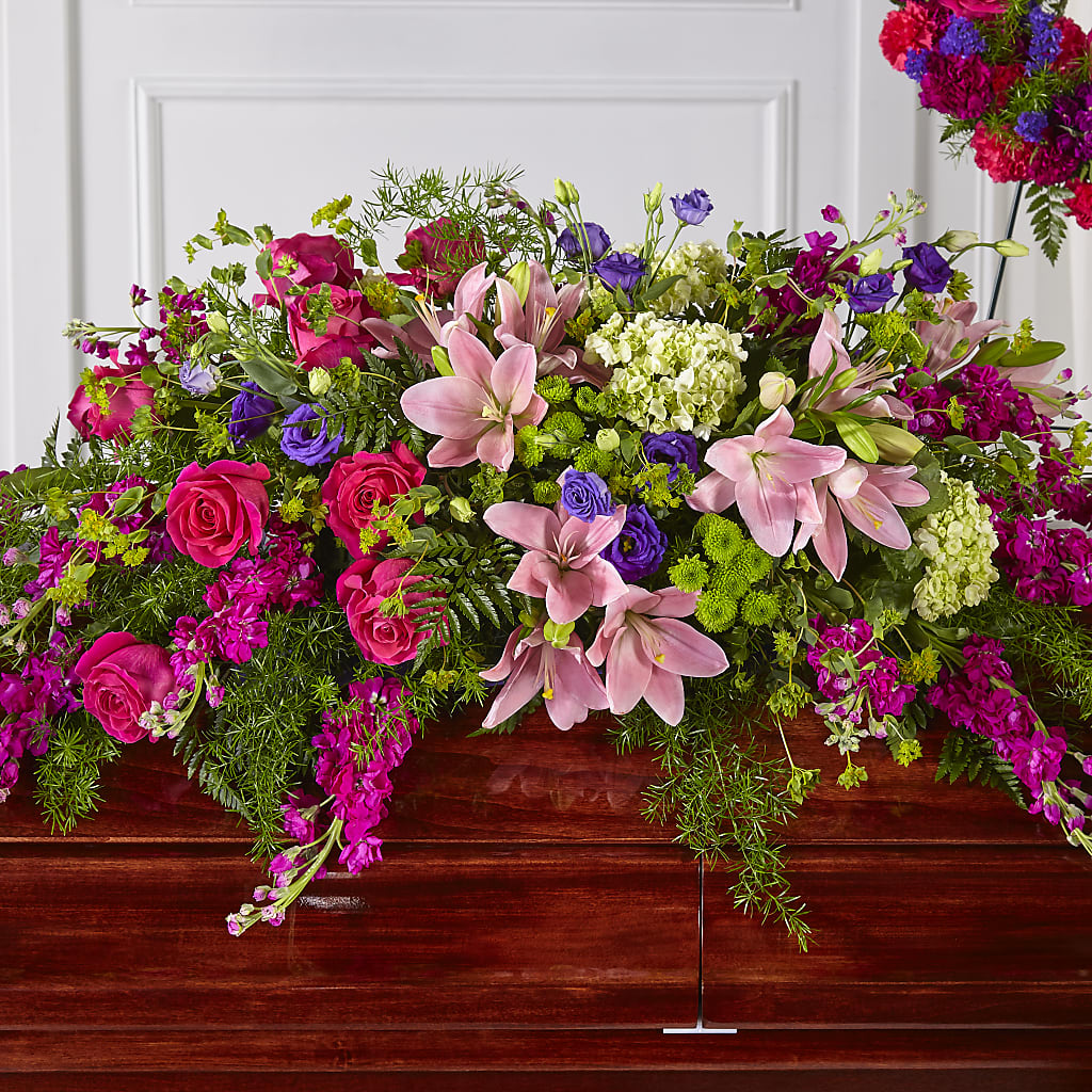 Radiant Tribute Casket Spray –  Flowers By Van Brunt, Long Branch NJ