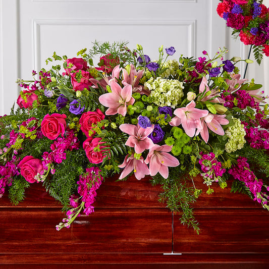 Radiant Tribute Casket Spray –  Flowers By Van Brunt, Long Branch NJ