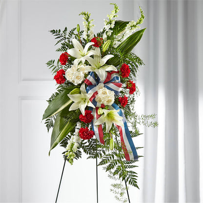 Stars of Life Standing Spray –  Flowers By Van Brunt, Long Branch NJ