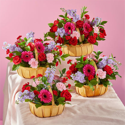 Pink Picnic Basket –  Flowers By Van Brunt, Long Branch NJ