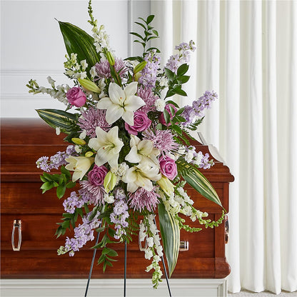 Grateful Hearts Standing Spray –  Flowers By Van Brunt, Long Branch NJ