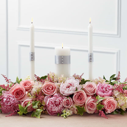 Worldwide Romance Unity Candle Arrangement –  Flowers By Van Brunt, Long Branch NJ